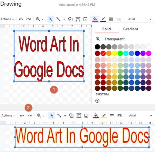 Change the Word Art