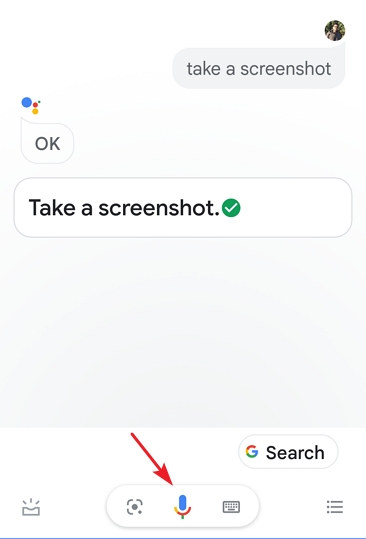 Screenshot Snapchat by using Google Assistant