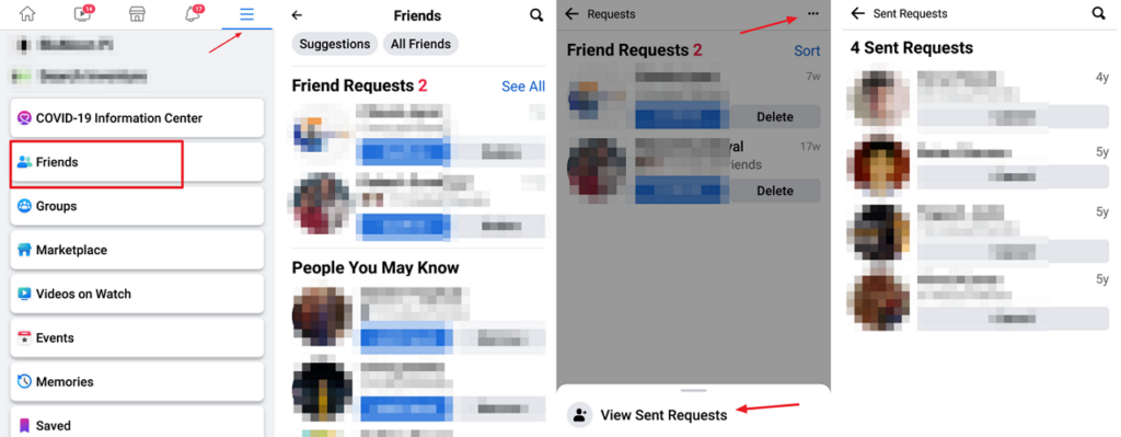 How To See Sent Friend Request On Facebook Web App